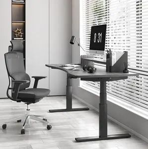 Meja kantor ergonomis 1800X800mm, meja pintar berdiri di kantor, mengangkat meja komputer ergonomis