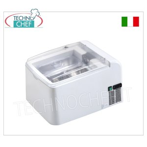 Vitrine à glaces de comptoir commerciale avec couvercle complet - Product Image 1