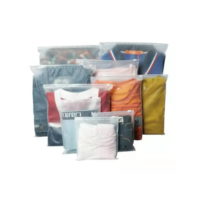 Custom Printed Logo PVC Plastic Bags for Clothing Packing Zipper Slide Lock With <b>Heat</b> Seal Handle for T-Shirts <b>Underwear</b> Shoes - Product Image 2