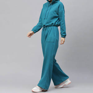 2025 Otoño Invierno chándal de algodón conjunto de dos piezas conjunto de pantalones de Mujer para Mujeres Joggers pista apilada - Product Image 4