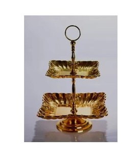 2 Tier Dessert <b>Cupcake</b> <b>Stand</b> Decorative Display Holder Cake <b>Stand</b> Display Holder for Wedding Round Shaped - Product Image 5