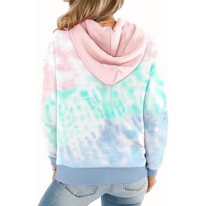 Sweat à capuche surdimensionné femmes automne couleur unie rue mode pull Style pull femmes sweats à capuche - Product Image 4