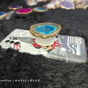 Natural Agate Stone Pop Up <b>Phone</b> Grip <b>Holder</b> Adhesive <b>Phone</b> Stand <b>Finger</b> Grip Mobile <b>Phone</b> Accessory Wholesale - Product Image 1