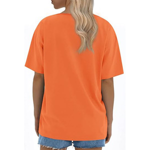 T-shirts pour femmes T-shirt surdimensionné en coton 100% délavé - Product Image 4