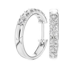 0.7 CT Lab Diamond & Moissanite Earrings VVS-VS EF Clarity 18KT, 14KT, 10KT Gold & 925 <b>Silver</b> Rose, Yellow, White Gold - Product Image 6