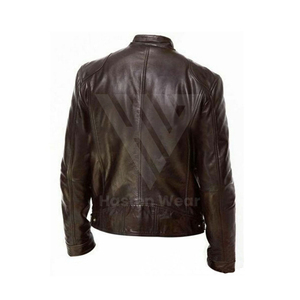 Motorbike Stylish Leather <b>Jacket</b> for <b>Men</b> and Custom Logo 100% Leather <b>Men's</b> <b>Jacket</b> Custom Slim Leather <b>Jackets</b> - Product Image 4