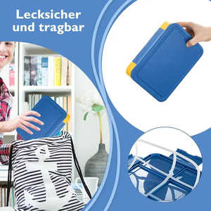 กล่องเบนโตะน่ารักมีสไตล์สำหรับผู้ใหญ่และเด็กวัสดุข้าวสาลีสำหรับใส่อาหารกลางวันของผู้ใหญ่พร้อมฝาปิดช่องเก็บของให้อุ่น - Product Image 1