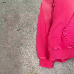 Premium Quality French Terry Oversize <b>Thick</b> <b>Fleece</b> Drop Shoulder Plain Pullover Fit Sweatshirt Custom Acid Washed <b>Men</b> Hoodie - Product Image 4