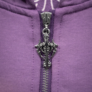 PRO ENTERPRISES Sweat à capuche court zippé à col roulé pour femme, avec logo frontal, en tissu éponge 100% coton 400 GSM - Product Image 2