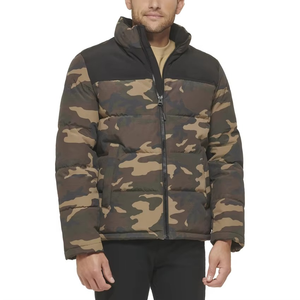 Veste d'hiver en duvet pour homme, tendance, à capuche, courte, épaisse, brillante, bomber, doudoune pour homme - Product Image 1