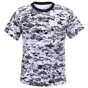 Camisetas de Camuflaje Personalizadas al por Mayor de Secado Rápido con Logotipo Personalizado para Hombre - Product Image 3