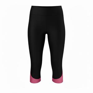 Leggings de Yoga Capri de Compresión para Mujer, Diseño en Contraste, Ropa Deportiva - Product Image 1
