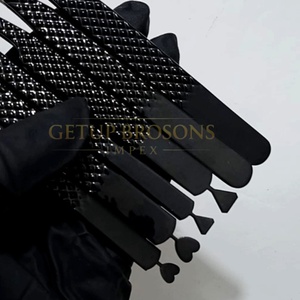 Meilleures pinces à cils GETUP BROSONS IMPEX GBI-EET 10 mm avec isolation, courbure 45°, pointe lisse en acier inoxydable noir personnalisé - Product Image 4