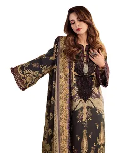 美丽热销新Salwar Kameez印度巴基斯坦设计师旁遮普Dhoti派对穿礼服布开斋节系列销售礼服2022