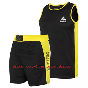 Equipo de Entrenamiento de MMA y Karate Personalizable, Conjunto de Pantalones Cortos y Chaleco de Boxeo para Adultos, Transpirable, de Secado Rápido, con Logotipo Personalizado, Servicios OEM - Product Image 1