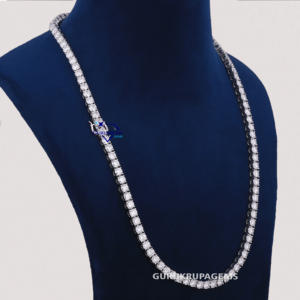 Nueva llegada 14KT oro blanco sólido laboratorio crecido diamante 5 MMTennis cadena collares de alta calidad joyería fina para mujeres - Product Image 2