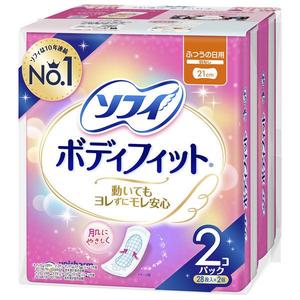 โซฟี่ บอดี้ฟิต ผ้าอนามัยแบบมีปีก ชนิดปกติ 28 ชิ้น แพ็ค 2 ห่อ - Product Image 1