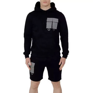 Classic Fit <b>Hoodie</b> with Comfortable <b>Shorts</b> <b>Set</b> Perfect for <b>Men's</b> Outdoor Wear, Fitness, <b>and</b> Casual Style <b>Hoodie</b> & <b>Shorts</b> <b>Sets</b> - Product Image 4