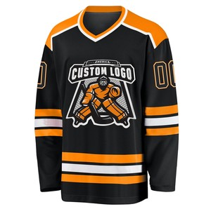 Camiseta de Hockey sobre Hielo Personalizada al por Mayor, Impresión por Transferencia de Calor, 100% Poliéster, Secado Rápido, Antibacteriana, Alta Calidad, 220g - Product Image 3