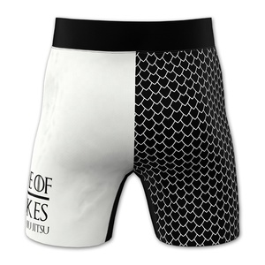 Men's Two-Tone Side Curved MMA Shorts 100% Cotton High Street Style with Zipper Pockets - Product Image 4