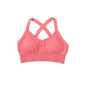 เสื้อชั้นในกีฬาโยคะแบบไขว้หลัง น้ำหนักเบา ระบายอากาศได้ดี ไร้ตะเข็บ ยืดได้สี่ทิศทาง เหมาะสำหรับออกกำลังกาย ฟิตเนส ช่วยยกกระชับ สำหรับผู้หญิง - Product Image 2