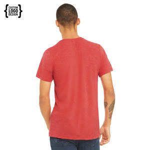 Premium 180g algodón Tri-Blend Camiseta de cuello redondo para hombre transpirable - Product Image 2