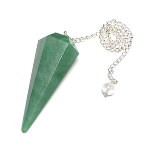 Pendules d'aventurine verte en agate de cristal de luxe meilleur prix artisanat en pierre semi-précieuse pour l'équilibrage des chakras et la radiesthésie - Product Image 1