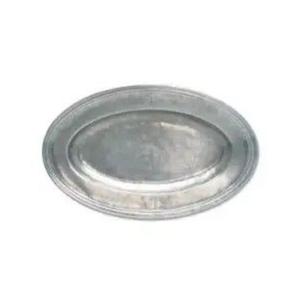 Plateau de service ovale en étain italien fait à la main, style antique, vaisselle en métal, plat en aluminium, élégant plateau de table pour la maison, prix bas - Product Image 1