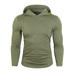 Winter Men's Custom Hoodies 100% Cotton Plain Dyed High Quality Eco-Friendly Wholesale - Product Image 5