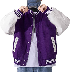 100% High Quality Letterman Varsity Jackets <b>Wool</b> Long Sleeves Winter Wear <b>Wool</b> Varsity Men's Jackets - Product Image 4