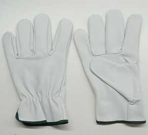 Gants de travail en cuir de vachette noir durable Gants de conducteur résistants aux coupures Gants de sécurité à doublure en nylon anti-impact Taille XL - Product Image 2