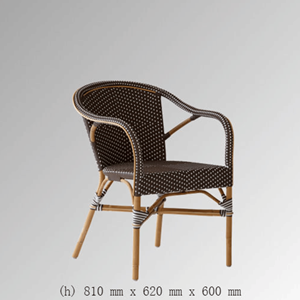 Silla de comedor de ratán tejido, muebles para el hogar, muebles de decoración de ratán, muebles de hotel, artesanía hecha en la fábrica de Vietnam - Product Image 2