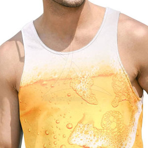 Camiseta sin Mangas Deportiva para Hombre, Sublimada, Transpirable, de Punto, Informal, 100% Algodón, al por Mayor - Product Image 4