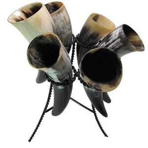 Nuevo Cuerno Vikingo Auténtico Moldeado a Mano con Diseño Rústico, de la Mejor Calidad, Apto para Alimentos, para Fiestas, Vaso Indio - Product Image 1