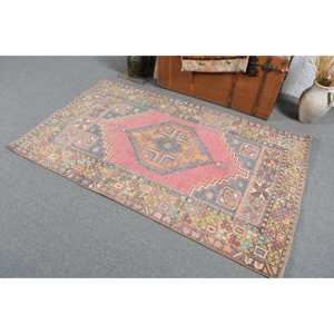 Tapis turc vintage 3,6x5,9 pi (109x179 cm), tapis persan rouge - Product Image 4