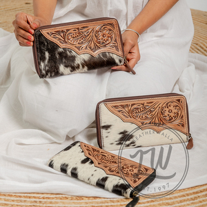 LW 2024 Genuine Leather Women's Fashion Clutch Casual Patchwork <b>Wristlet</b> Handbag for Day & Evening for Summer & Winter - Product Image 2