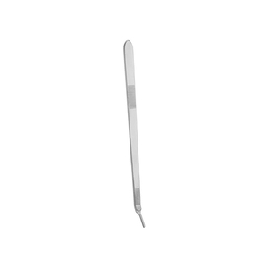 Poignée de scalpel professionnelle 250 mm 9.34 "25 coudée No 3 non stérile réutilisable métal acier BP poignée porte-lames - Product Image 6