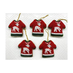 Últimos adornos colgantes de Navidad hechos a mano para decoración de árboles Técnica de bordado a mano Pedido mínimo 100PCs - Product Image 1