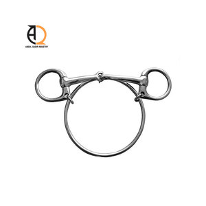 Bocado de Anillo Suelto para Caballo, Diseño de Acero Inoxidable, para Equitación, Rendimiento Equino, Mediano - Product Image 1