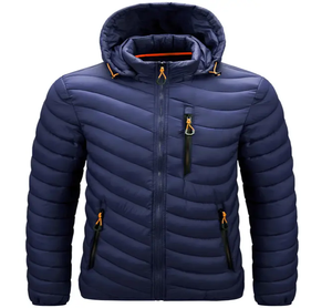 Nouvelle veste d'hiver lourde avec col à capuche support bulle conception motif décoration Style mince - Product Image 6
