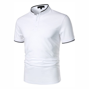 Nouvel arrivage de polos pour hommes polos respirants simples et décontractés à prix raisonnable polos pour hommes à col rabattu - Product Image 3