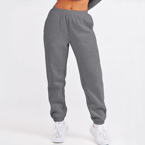 Sudadera de lana y manga larga con cuello redondo personalizada para mujer, pantalón para correr, trajes de salón ecológicos de invierno, cuello con capucha y bolsillo frontal - Product Image 2