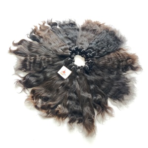 Extensiones de cabello virgen de templo indio al por mayor estilos alineados con cutícula incluyen rizo ondulado suelto profundo procesado químicamente ninguno - Product Image 2