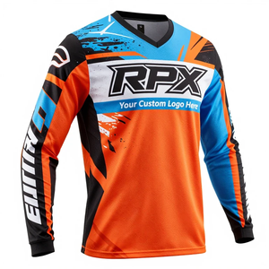 Maillot de motocross personnalisé en polyester, dernière collection, pour la course hors route, vêtements de course moto et automobile, maillot de motocross - Product Image 1