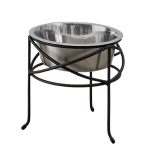 Bols et mangeoires pour animaux de compagnie Bols d'alimentation faits à la main en métal en acier inoxydable pour chiens et chats fabriqués manuellement en Inde - Product Image 2