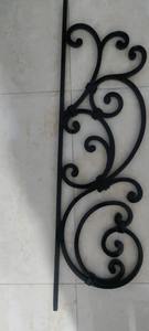 Balaustres y Espigas Ovalados de Hierro Hueco de 1/2 Pulgada, Decorativos, Modernos, en Negro Satinado y Dorado, para Barandillas de Escaleras Interiores, Balcones y Villas - Product Image 6