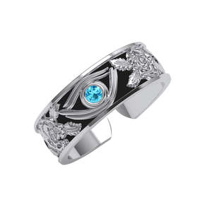 NOVAMART Fine Buy Premium 925 Pure Sterling <b>Silver</b> <b>Rings</b> for <b>Men</b> Geometric Bezel Setting with Zircon Rhodium Plated Jewelry Whol - Product Image 1