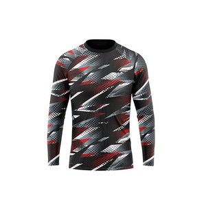 UV Blank MMA Rash Guard Men Custom Logo <b>Printed</b> Compression Shirt Sublimated BJJ <b>Surf</b> Rash Guards Long Summer Swimming - Product Image 4