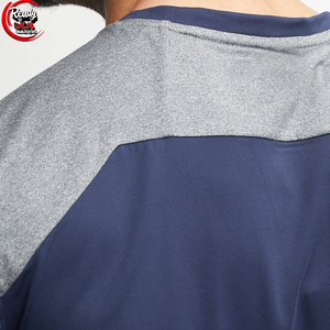 T-shirts de sport personnalisés pour hommes à col rond, en tissu toile écologique respirant et à séchage rapide, pour le sport et les exercices en salle de sport - Product Image 4