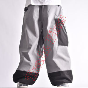 Personalizado de ajuste holgado Hipster esquí nieve pantalones holgados cortavientos cremallera Fabricación de estilo Hip Hop a prueba de viento Cargo ropa de esquí - Product Image 5